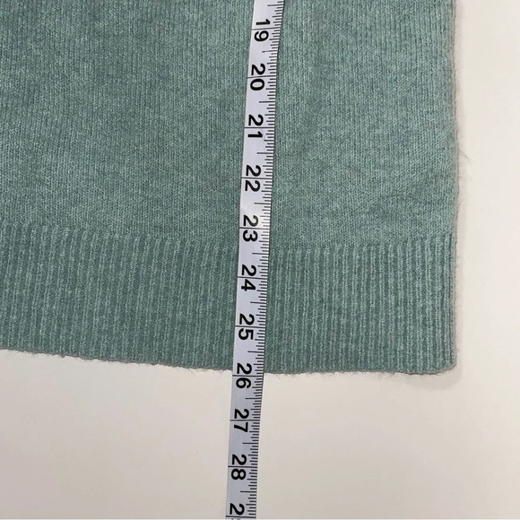 LOFT Aqua Mock Neck Wool Blend Plush Yarn Pullover Sweater Small Women’s - Picture 7 of 10